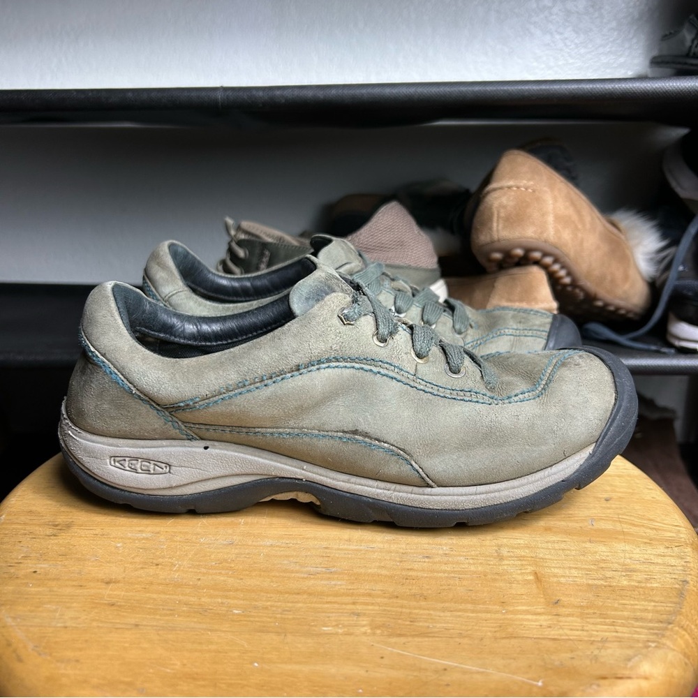 Keen presidio grey blue lace sneakers